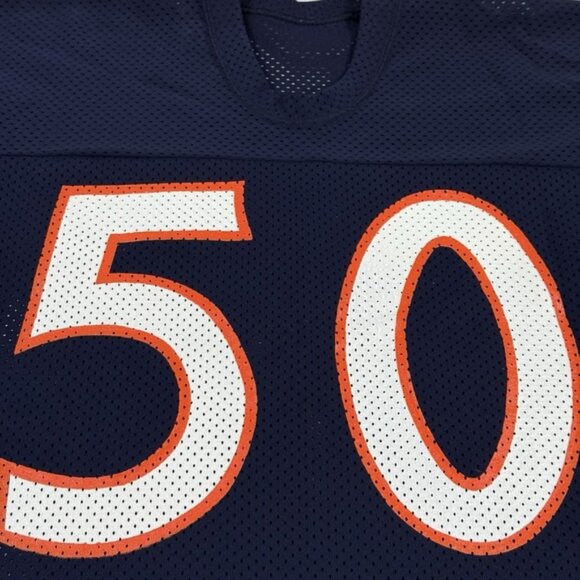 Vintage Mike Singletary‎ #50 Sand-Knit Chicago Bears Jersey Size Large Authentic - Picture 9 of 16